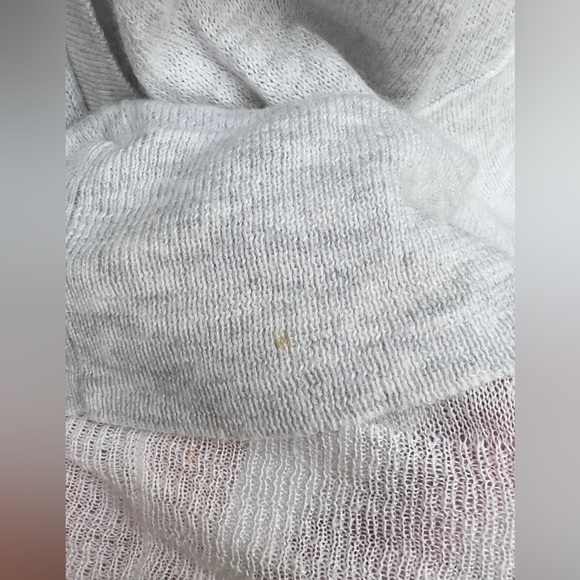 Theory Light Grey Short Sleeve Zippered Hoodie Cardigan Jacket Large L P - Picture 8 of 12